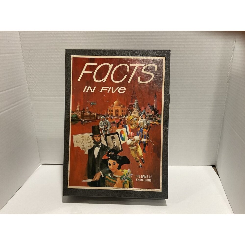Facts In Five Board Game Vintage 1967 By 3M Company Complete